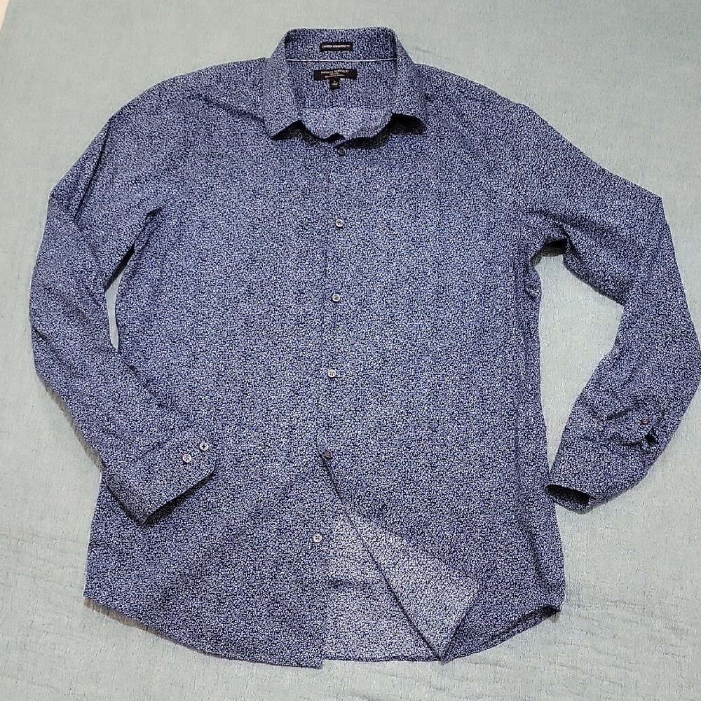 Banana Republic Camden Standard Fit | Mens L | Blue Floral Button Down Shirt